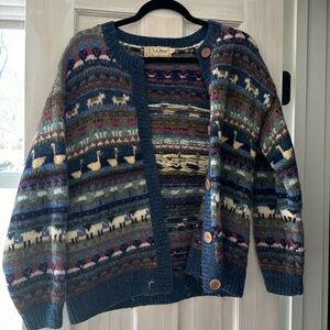 Vintage L. L. Bean Farm Animal Sweater